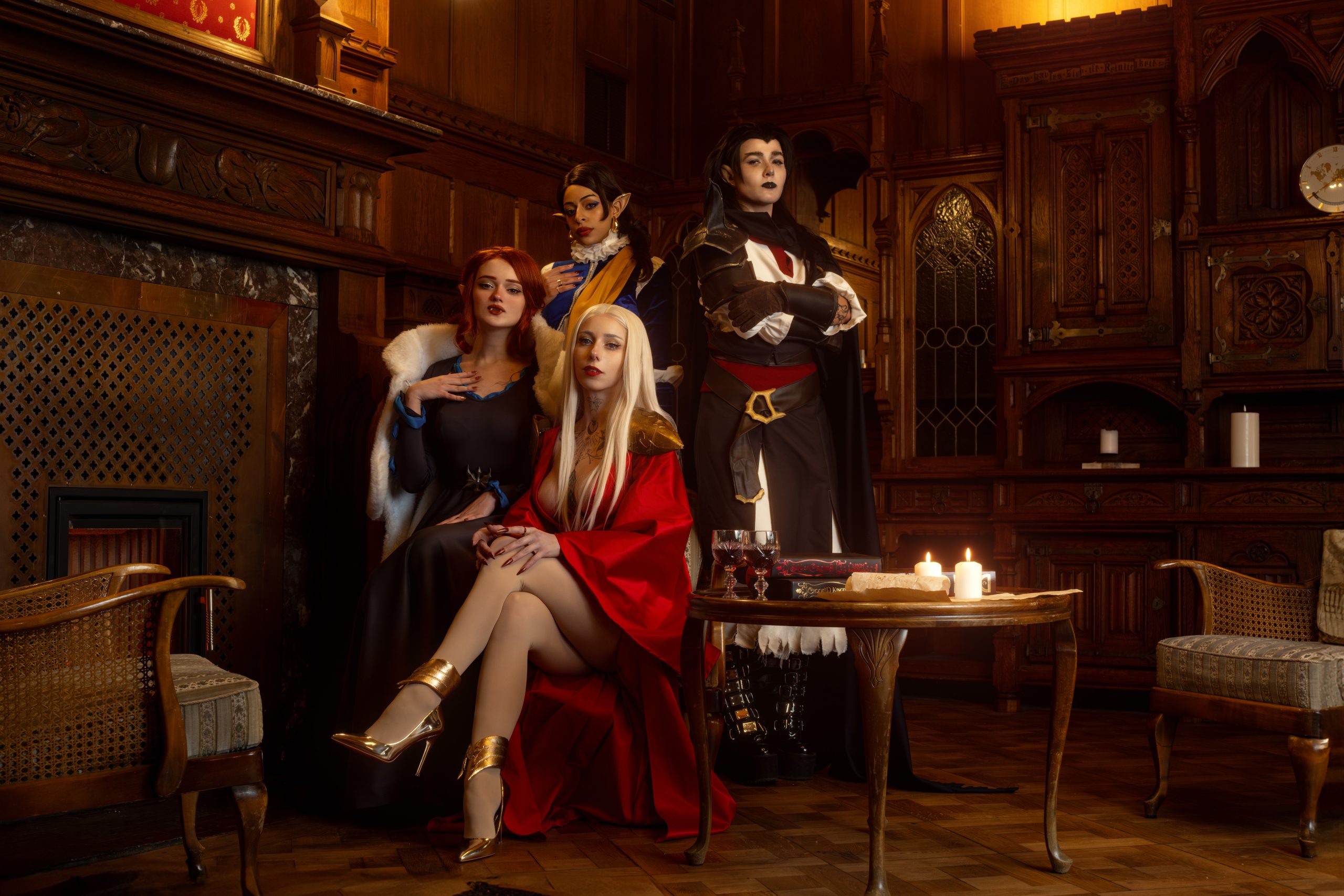 Das Bild zeigt die Vampirschwestern aus der Serie Castlevania mit @doll.with.a.gun , @suncosplays, @ninishio_ & @zaiichiik