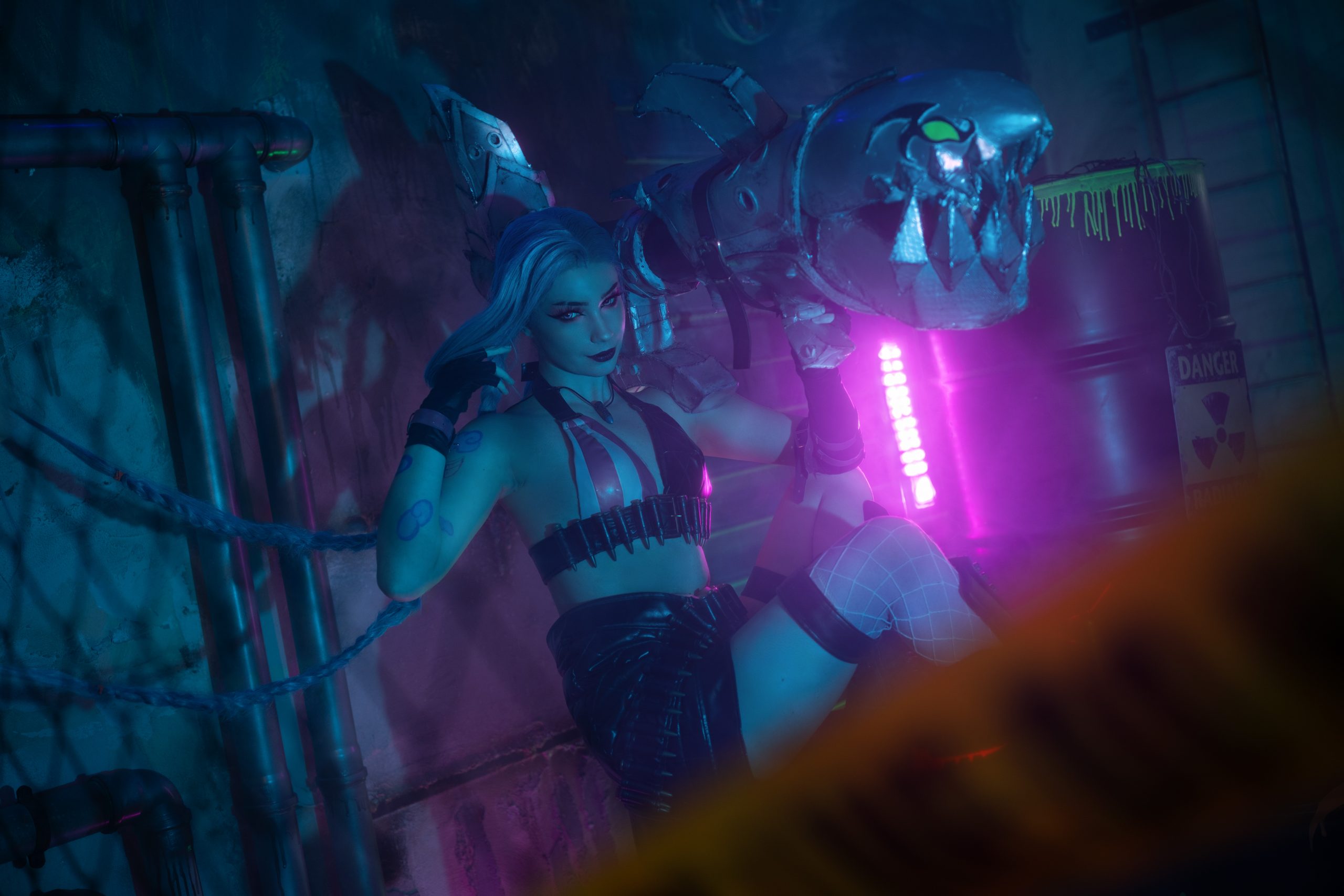 Das Cosplay Jinx aus League of Legends von @kuro_m_cosplay