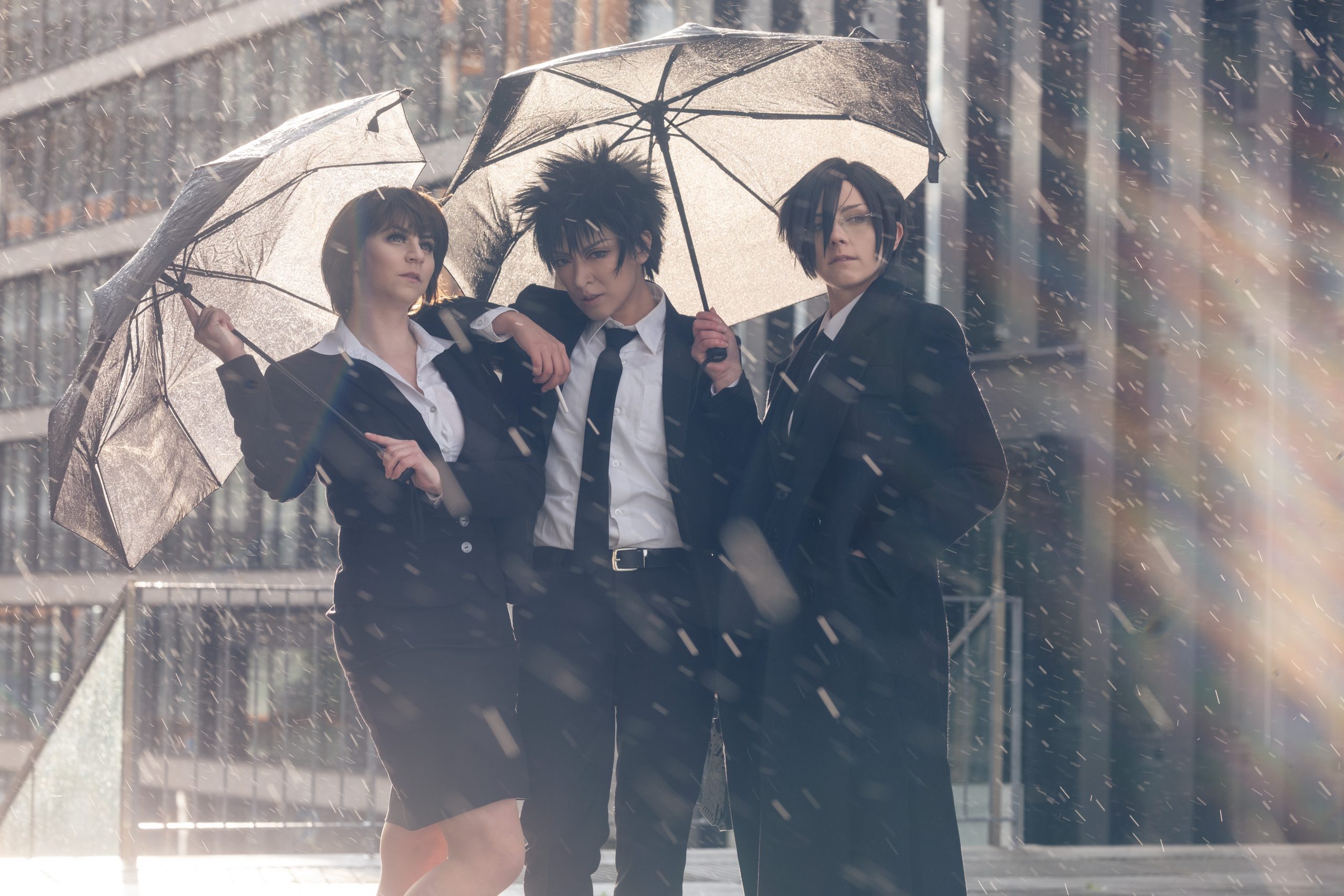 Das Cosplaytrio aus Psychopass von @xylia.cox, @seraphedo & @rhea_ts.reloaded